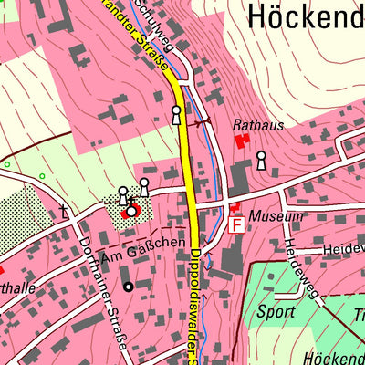 Staatsbetrieb Geobasisinformation und Vermessung Sachsen Höckendorf, Klingenberg (1:10,000 scale) digital map