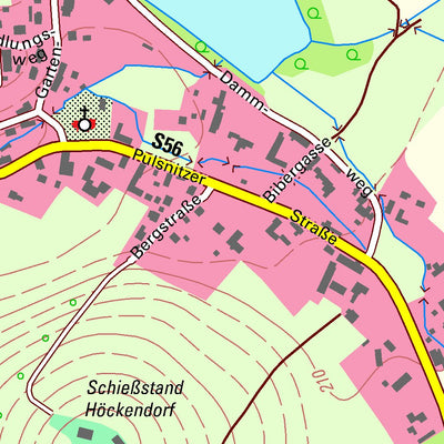Staatsbetrieb Geobasisinformation und Vermessung Sachsen Höckendorf, Laußnitz (1:10,000 scale) digital map