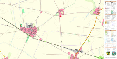 Staatsbetrieb Geobasisinformation und Vermessung Sachsen Hohenroda, Schönwölkau (1:10,000 scale) digital map