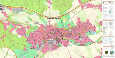 Staatsbetrieb Geobasisinformation und Vermessung Sachsen Hohenstein-Ernstthal, Hohenstein-Ernstthal, Stadt (1:10,000 scale) digital map