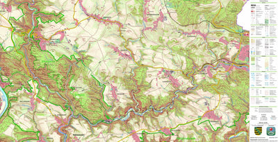 Staatsbetrieb Geobasisinformation und Vermessung Sachsen Hohnstein, Hohnstein, Stadt (1:25,000 scale) digital map