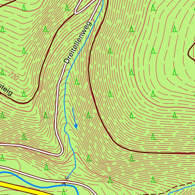 Staatsbetrieb Geobasisinformation und Vermessung Sachsen Holzhau, Rechenberg-Bienenmühle 1 (1:10,000 scale) digital map