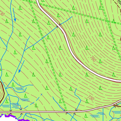 Staatsbetrieb Geobasisinformation und Vermessung Sachsen Holzhau, Rechenberg-Bienenmühle 2 (1:10,000 scale) digital map