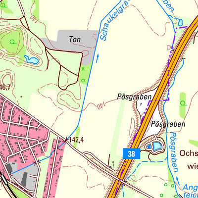 Staatsbetrieb Geobasisinformation und Vermessung Sachsen Holzhausen, Leipzig, Stadt (1:25,000 scale) digital map