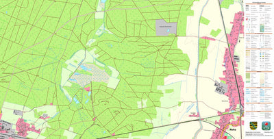 Staatsbetrieb Geobasisinformation und Vermessung Sachsen Horka, Horka (1:10,000 scale) digital map