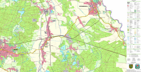 Staatsbetrieb Geobasisinformation und Vermessung Sachsen Horka, Horka (1:25,000 scale) digital map