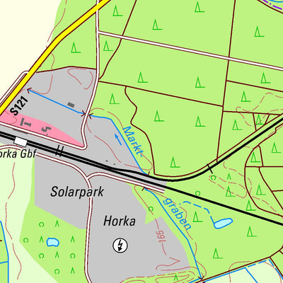 Staatsbetrieb Geobasisinformation und Vermessung Sachsen Horka, Horka (1:25,000 scale) digital map