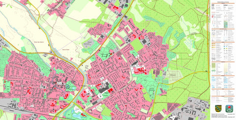 Staatsbetrieb Geobasisinformation und Vermessung Sachsen Hoyerswerda, Hoyerswerda, Stadt (1:10,000 scale) digital map