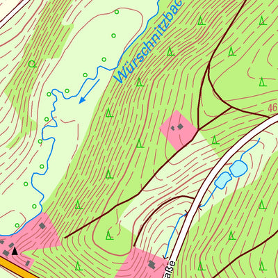Staatsbetrieb Geobasisinformation und Vermessung Sachsen Hundsgrün, Eichigt (1:10,000 scale) digital map