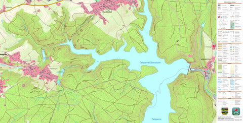 Staatsbetrieb Geobasisinformation und Vermessung Sachsen Hundshübel, Stützengrün (1:10,000 scale) digital map