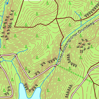 Staatsbetrieb Geobasisinformation und Vermessung Sachsen Hundshübel, Stützengrün (1:10,000 scale) digital map