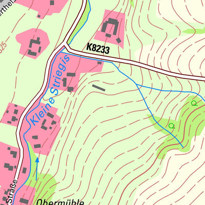 Staatsbetrieb Geobasisinformation und Vermessung Sachsen Irbersdorf, Frankenberg/Sa., Stadt (1:10,000 scale) digital map