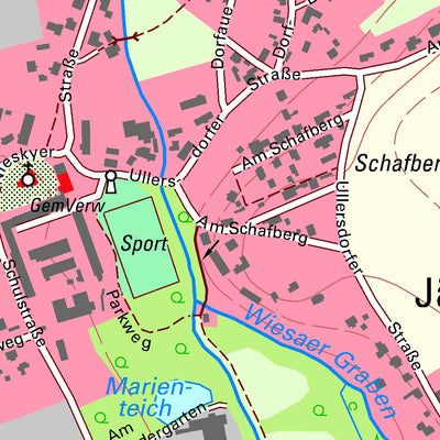 Staatsbetrieb Geobasisinformation und Vermessung Sachsen Jänkendorf, Waldhufen (1:10,000 scale) digital map