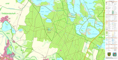 Staatsbetrieb Geobasisinformation und Vermessung Sachsen Jetscheba, Großdubrau (1:10,000 scale) digital map