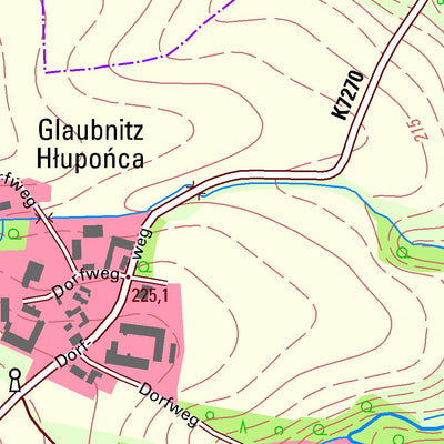 Staatsbetrieb Geobasisinformation und Vermessung Sachsen Jiedlitz, Burkau (1:10,000 scale) digital map
