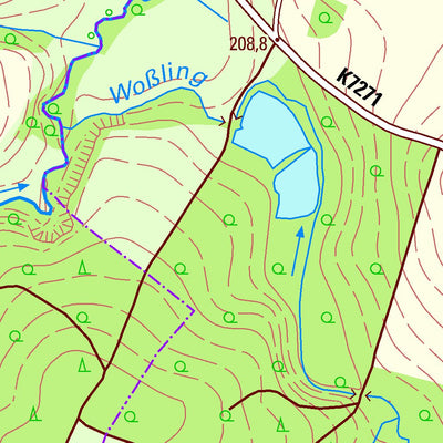 Staatsbetrieb Geobasisinformation und Vermessung Sachsen Jiedlitz, Burkau (1:10,000 scale) digital map