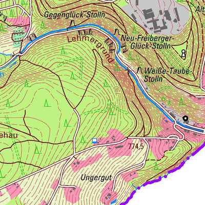 Staatsbetrieb Geobasisinformation und Vermessung Sachsen Johanngeorgenstadt, Stadt, Johanngeorgenstadt, Stadt (1:25,000 scale) digital map