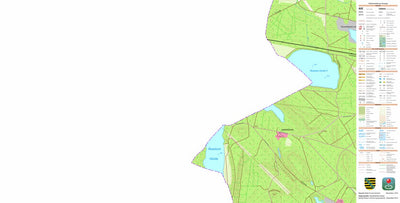 Staatsbetrieb Geobasisinformation und Vermessung Sachsen Johannisthal, Lauta, Stadt (1:10,000 scale) digital map