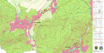 Staatsbetrieb Geobasisinformation und Vermessung Sachsen Jonsdorf, Jonsdorf, Kurort (1:10,000 scale) digital map