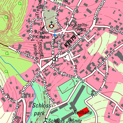Staatsbetrieb Geobasisinformation und Vermessung Sachsen Jößnitz, Plauen, Stadt (1:10,000 scale) digital map