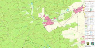 Staatsbetrieb Geobasisinformation und Vermessung Sachsen Kaisa, Belgern-Schildau, Stadt (1:10,000 scale) digital map