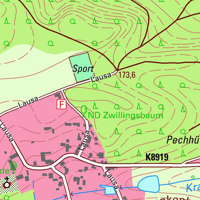 Staatsbetrieb Geobasisinformation und Vermessung Sachsen Kaisa, Belgern-Schildau, Stadt (1:10,000 scale) digital map