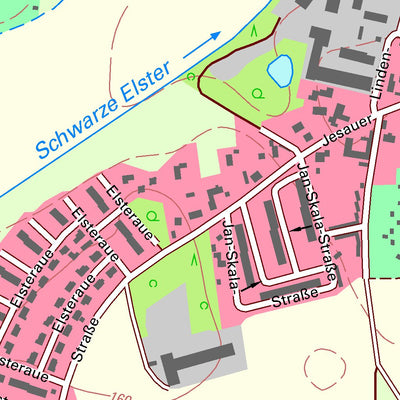 Staatsbetrieb Geobasisinformation und Vermessung Sachsen Kamenz, Kamenz, Stadt (1:10,000 scale) digital map