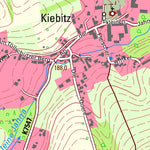 Staatsbetrieb Geobasisinformation und Vermessung Sachsen Kiebitz, Ostrau (1:10,000 scale) digital map