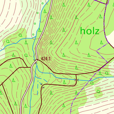 Staatsbetrieb Geobasisinformation und Vermessung Sachsen Kirchbach, Oederan, Stadt (1:10,000 scale) digital map