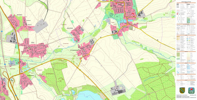 Staatsbetrieb Geobasisinformation und Vermessung Sachsen Kitzscher, Kitzscher, Stadt (1:10,000 scale) digital map