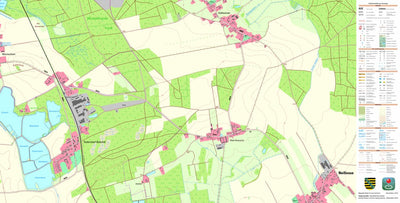 Staatsbetrieb Geobasisinformation und Vermessung Sachsen Klein-Krauscha, Neißeaue (1:10,000 scale) digital map