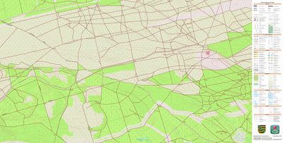 Staatsbetrieb Geobasisinformation und Vermessung Sachsen Klein Priebus, Krauschwitz i.d. O.L. 2 (1:10,000 scale) digital map