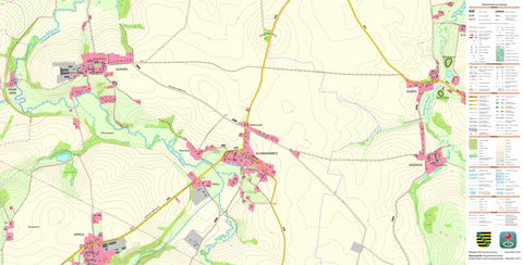 Staatsbetrieb Geobasisinformation und Vermessung Sachsen Kleinradmeritz, Löbau, Stadt (1:10,000 scale) digital map
