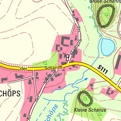 Staatsbetrieb Geobasisinformation und Vermessung Sachsen Kleinradmeritz, Löbau, Stadt (1:10,000 scale) digital map
