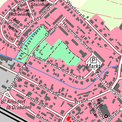 Staatsbetrieb Geobasisinformation und Vermessung Sachsen Kleinwolmsdorf, Arnsdorf (1:10,000 scale) digital map