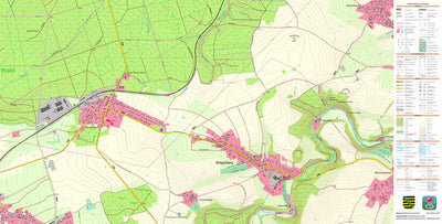 Staatsbetrieb Geobasisinformation und Vermessung Sachsen Klingenberg, Klingenberg (1:10,000 scale) digital map
