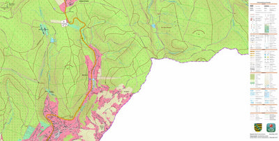 Staatsbetrieb Geobasisinformation und Vermessung Sachsen Klingenthal, Klingenthal, Stadt 1 (1:10,000 scale) digital map