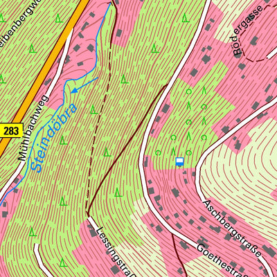 Staatsbetrieb Geobasisinformation und Vermessung Sachsen Klingenthal, Klingenthal, Stadt 1 (1:10,000 scale) digital map
