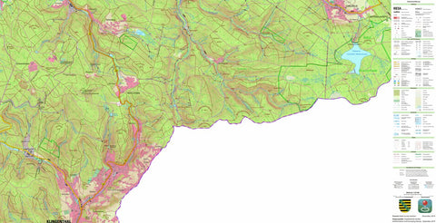 Staatsbetrieb Geobasisinformation und Vermessung Sachsen Klingenthal, Klingenthal, Stadt (1:25,000 scale) digital map