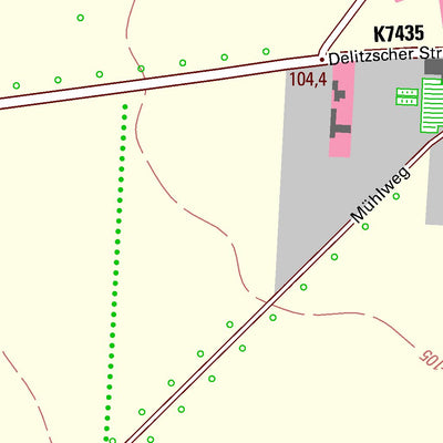 Staatsbetrieb Geobasisinformation und Vermessung Sachsen Klitschmar, Wiedemar (1:10,000 scale) digital map