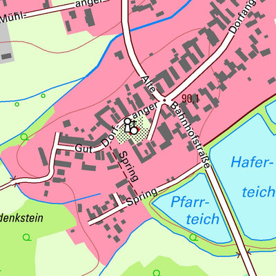 Staatsbetrieb Geobasisinformation und Vermessung Sachsen Klitzschen, Mockrehna (1:10,000 scale) digital map