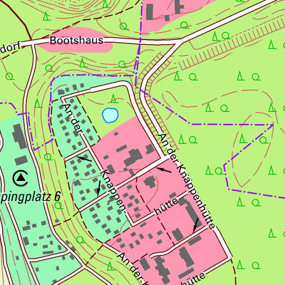 Staatsbetrieb Geobasisinformation und Vermessung Sachsen Knappenrode, Hoyerswerda, Stadt (1:10,000 scale) digital map
