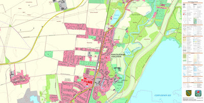 Staatsbetrieb Geobasisinformation und Vermessung Sachsen Knautkleeberg-Knauthain, Leipzig, Stadt (1:10,000 scale) digital map