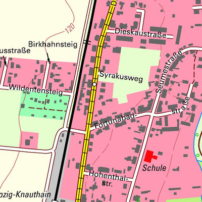 Staatsbetrieb Geobasisinformation und Vermessung Sachsen Knautkleeberg-Knauthain, Leipzig, Stadt (1:10,000 scale) digital map
