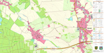 Staatsbetrieb Geobasisinformation und Vermessung Sachsen Kodersdorf, Kodersdorf (1:10,000 scale) digital map