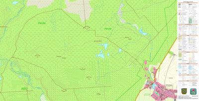 Staatsbetrieb Geobasisinformation und Vermessung Sachsen Königsbrück, Königsbrück, Stadt 2 (1:10,000 scale) digital map