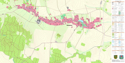 Staatsbetrieb Geobasisinformation und Vermessung Sachsen Königshain, Königshain 1 (1:10,000 scale) digital map