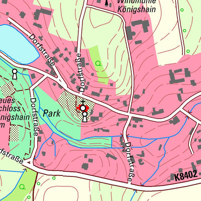 Staatsbetrieb Geobasisinformation und Vermessung Sachsen Königshain, Königshain 1 (1:10,000 scale) digital map