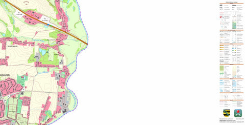 Staatsbetrieb Geobasisinformation und Vermessung Sachsen Königshufen, Görlitz, Stadt (1:10,000 scale) digital map