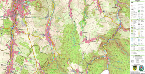 Staatsbetrieb Geobasisinformation und Vermessung Sachsen Königswalde, Königswalde (1:25,000 scale) digital map